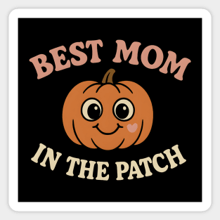 Best Mom in the Patch Pumpkin Graphic for Halloween & Fall Sticker